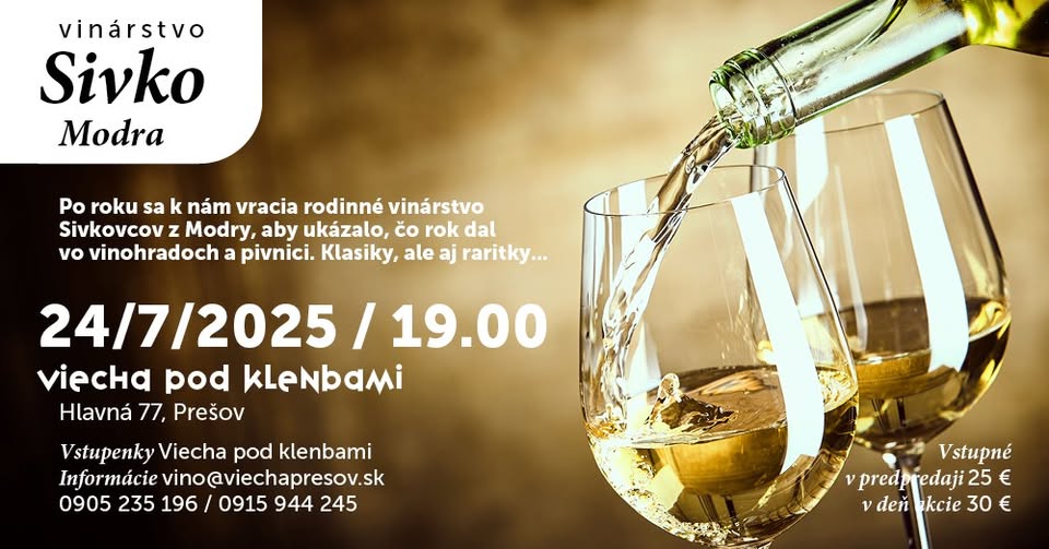 Degustácia Vinárstva Sivko