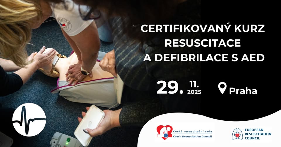 Certifikovaný kurz resuscitace a defibrilace s AED
