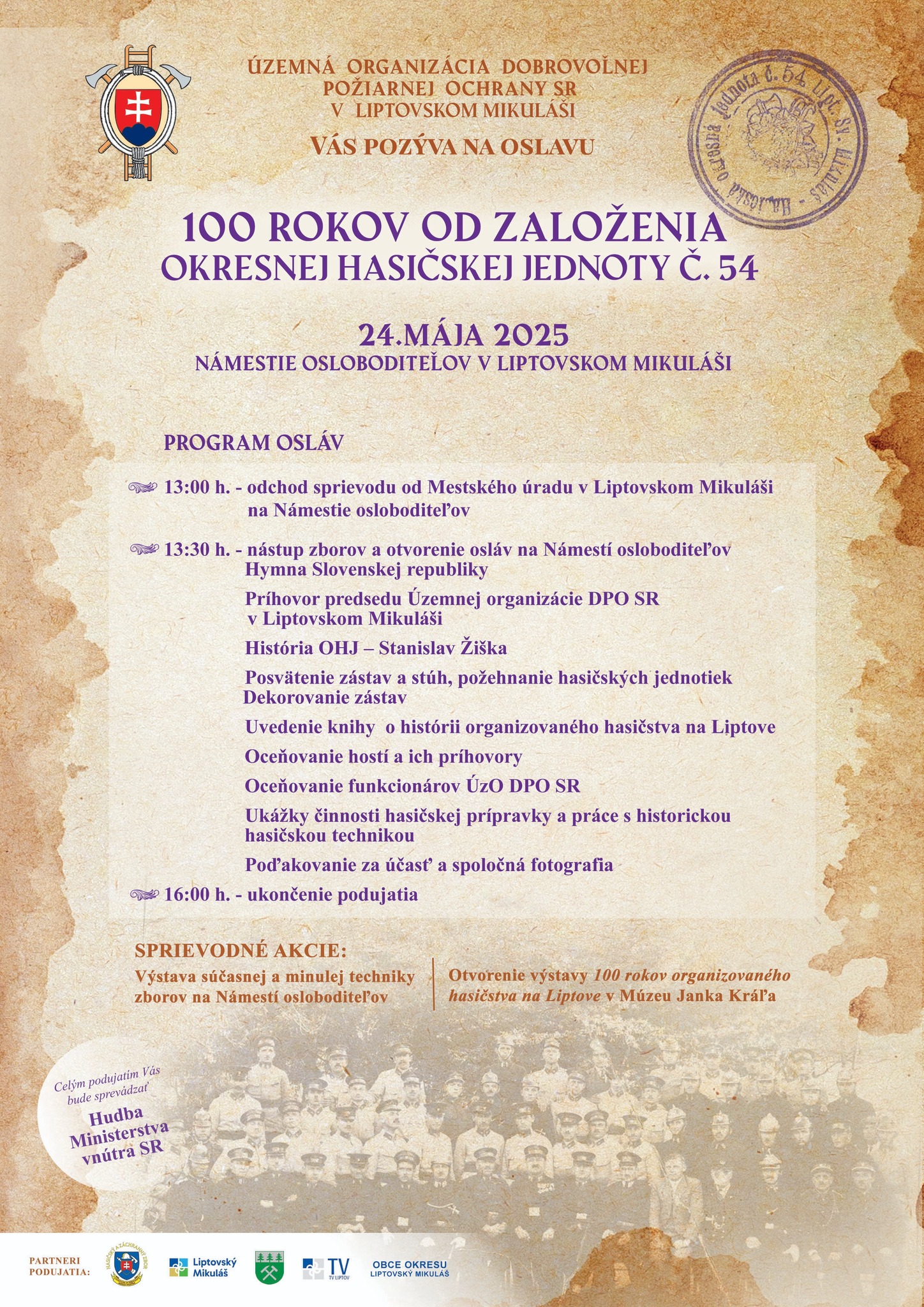 100 rokov DHZ v Liptovskom Mikuláši