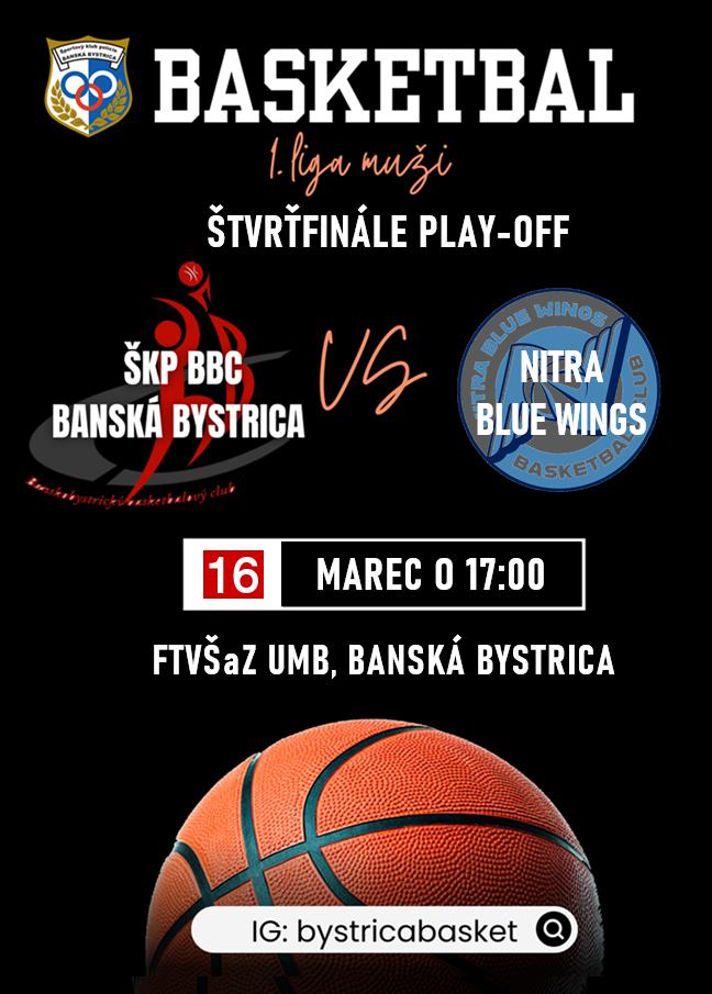 ŠKP BBC Banská Bystrica (V4.) - Nitra Blue Wings B (Z1.)