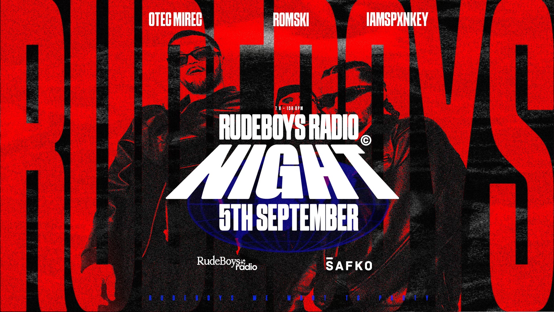 RUDEBOYS RADIO NIGHT | PIATOK 05.09 | ŠAFKO KLUB