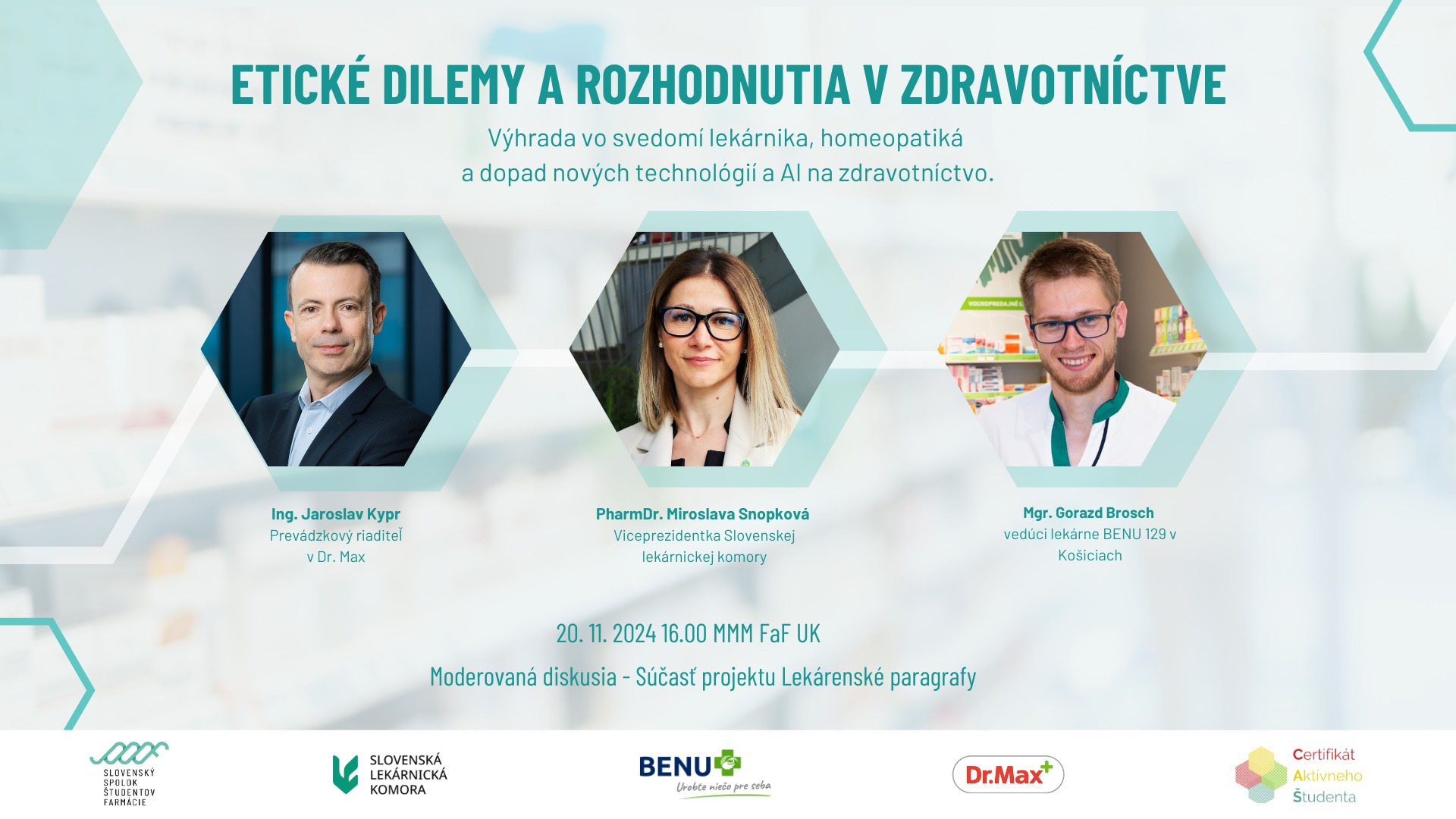 Lekárenské paragrafy - Moderovaná diskusia
