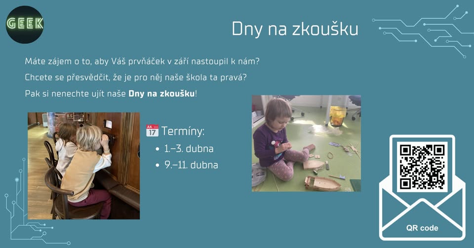Dny na zkoušku - Zažijte naši školu ještě před začátkem září!