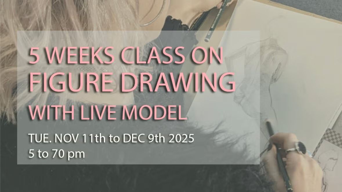 5 WEEKS CLASS ON FIGURE DRAWING for beginners