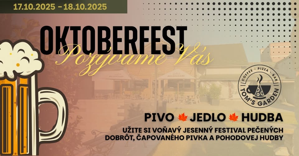 Októberfest v Tom’s Garden