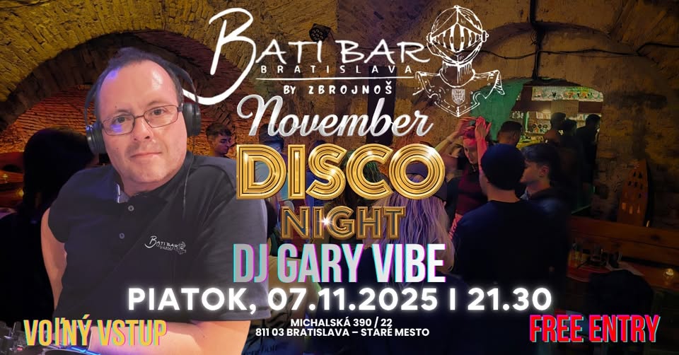 Zbrojnoš BATI BAR presents NOVEMBER DISCO NIGHT