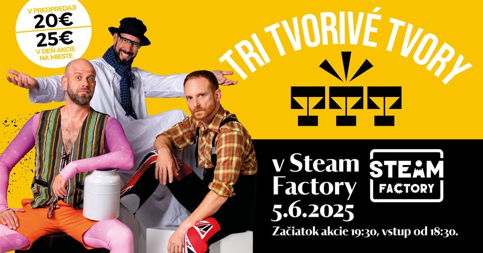 Tri tvorivé tvory v Steam Factory