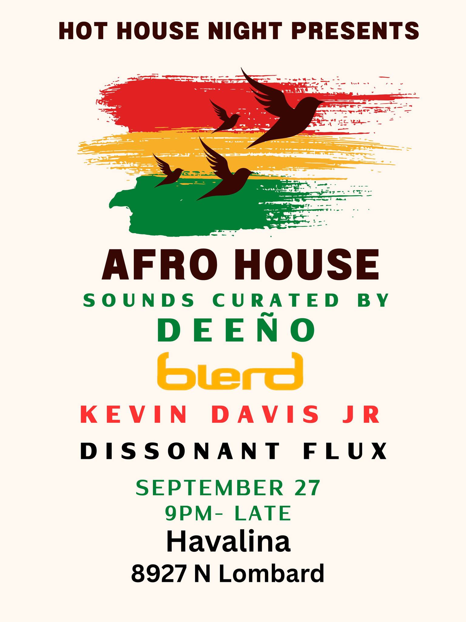Hot House Night Presents: Afro House