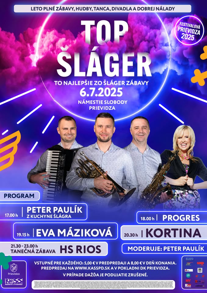 FESTIVALOVÁ PRIEVIDZA – TOP Šláger: To najlepšie zo šláger zábavy