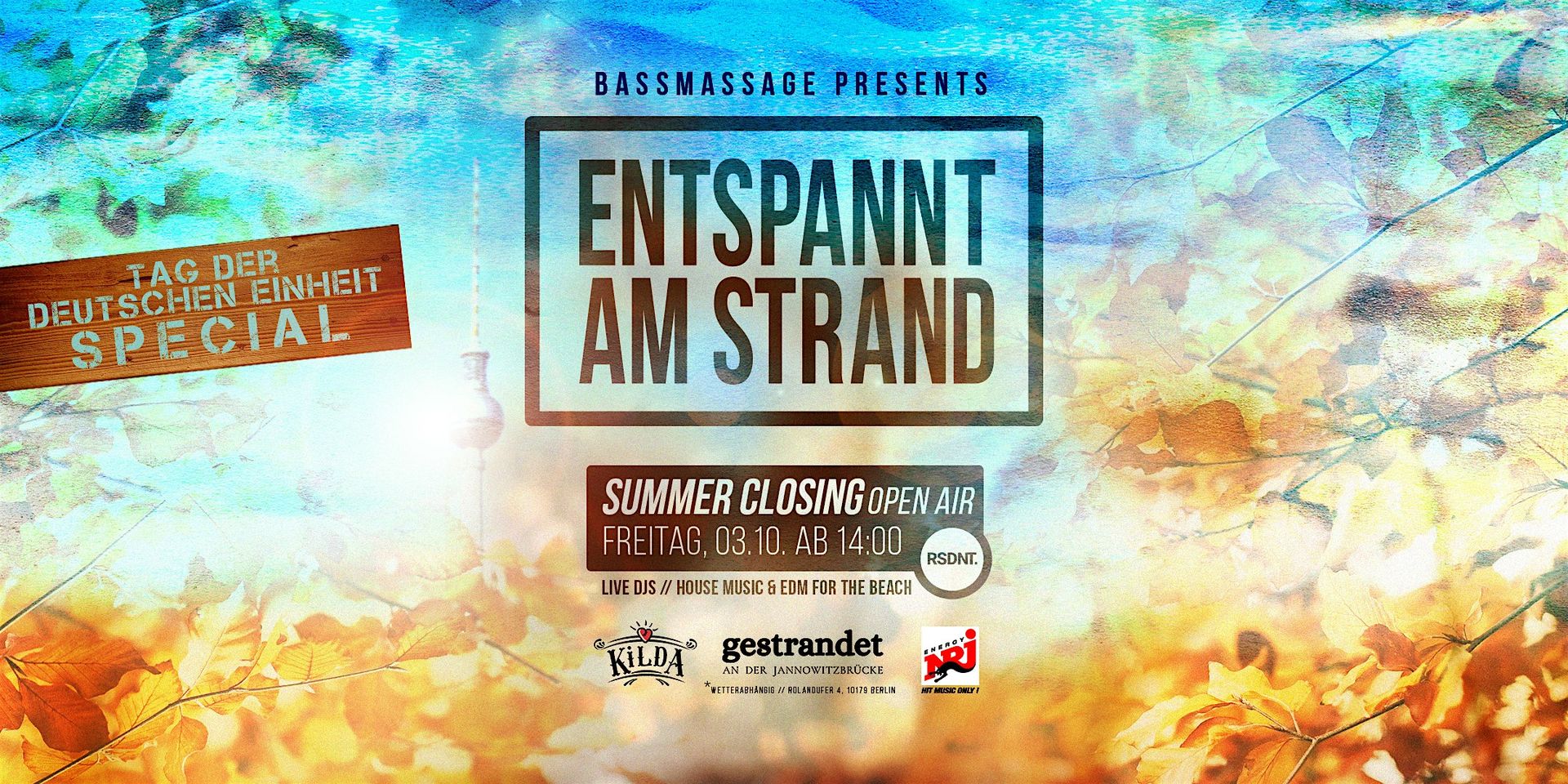 ENTSPANNT AM STRAND Open Air - Summer Closing