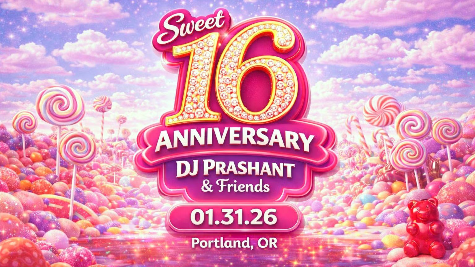 SWEET 16: Jai Ho! Dance Party Anniversary | DJ Prashant • Portland