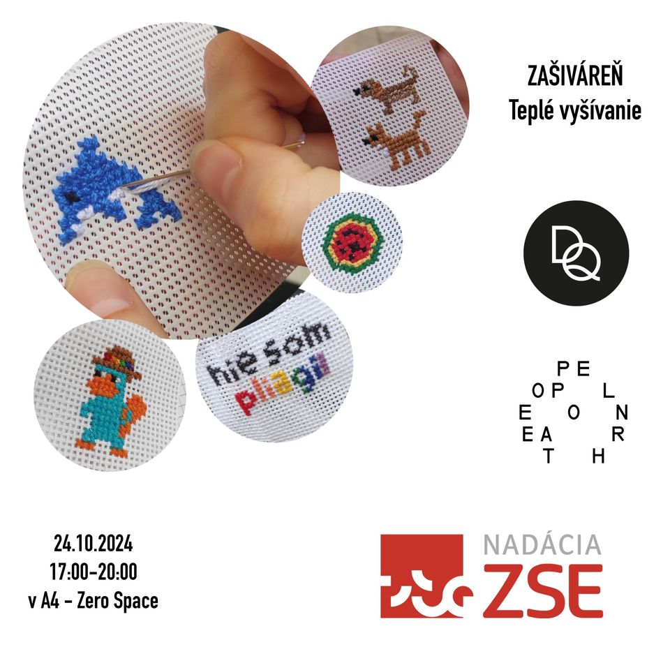 ZAŠIVÁREŇ - Teplé vyšívanie na DramaQueer