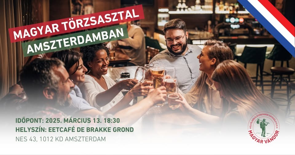 Magyar törzsasztal Amszterdamban