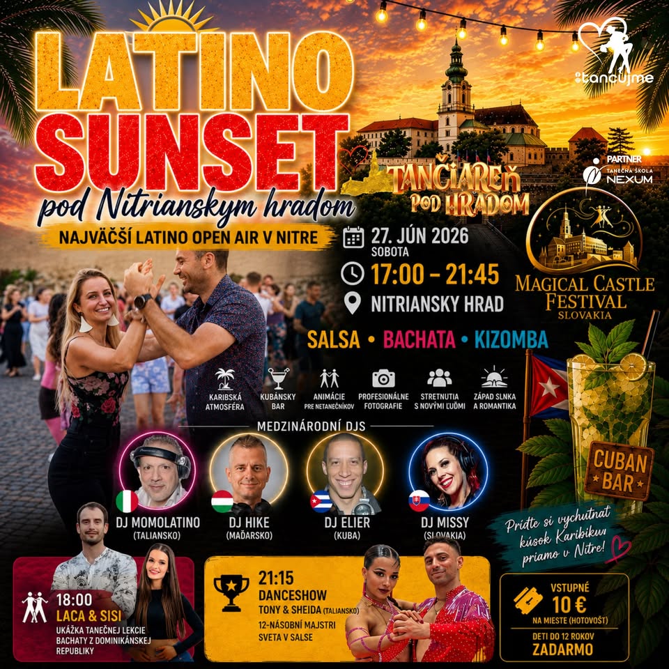 LATINO SUNSET POD NITRIANSKYM HRADOM 17. edícia | 6 rokov tradície