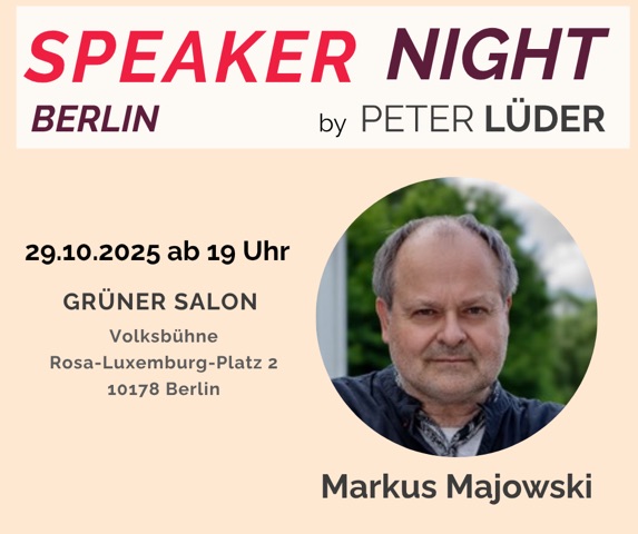 Grüner Salon Speaker Night