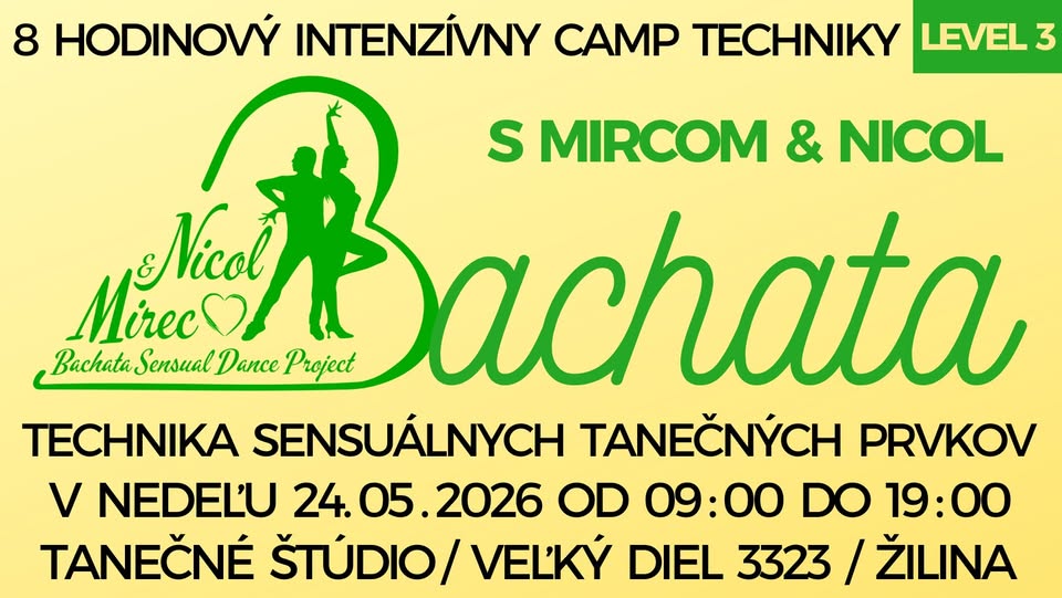 Bachata Camp Techniky 2026 - Technika Sensuálnych Prvkov L3