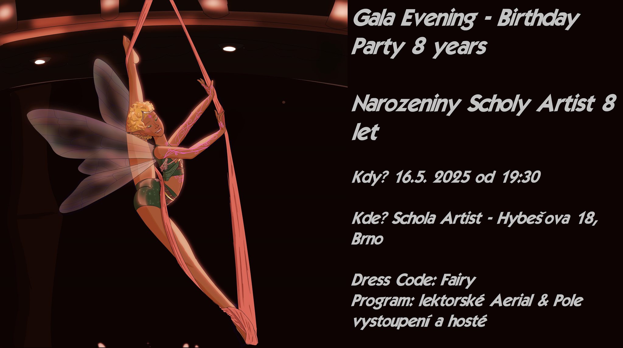 Gala Evening Birthday party Scholy Artist