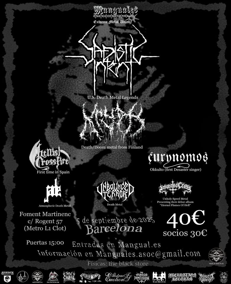 SADISTIC INTENT + HELLISH CROSSFIRE +EURONYMOUS