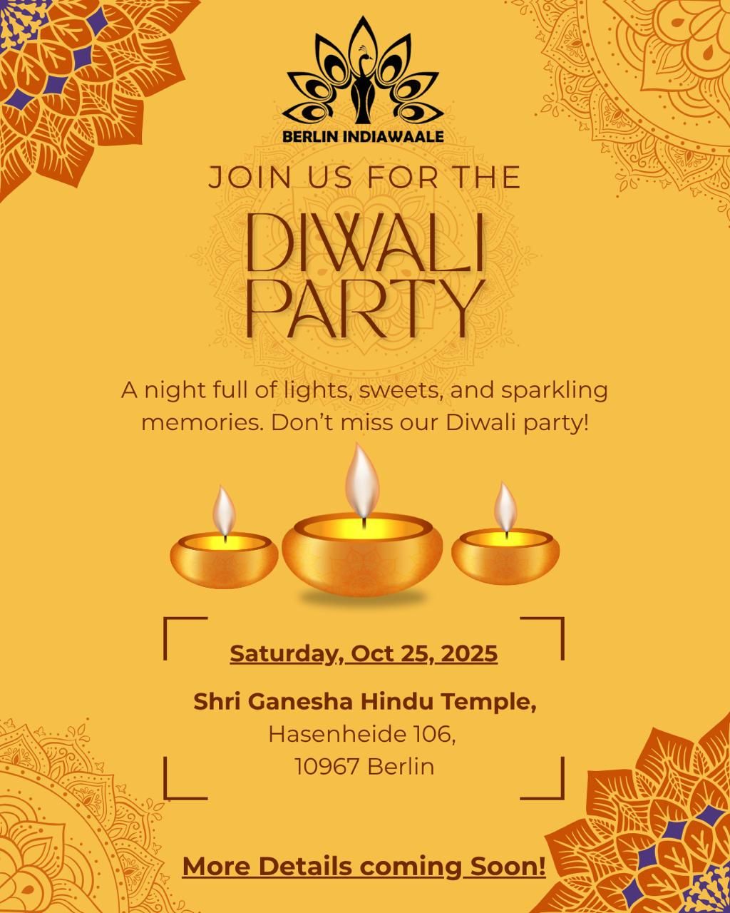 Diwali party by Berlin Indiawaale