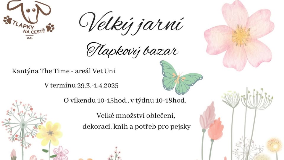 Velký jarní Tlapkový bazar