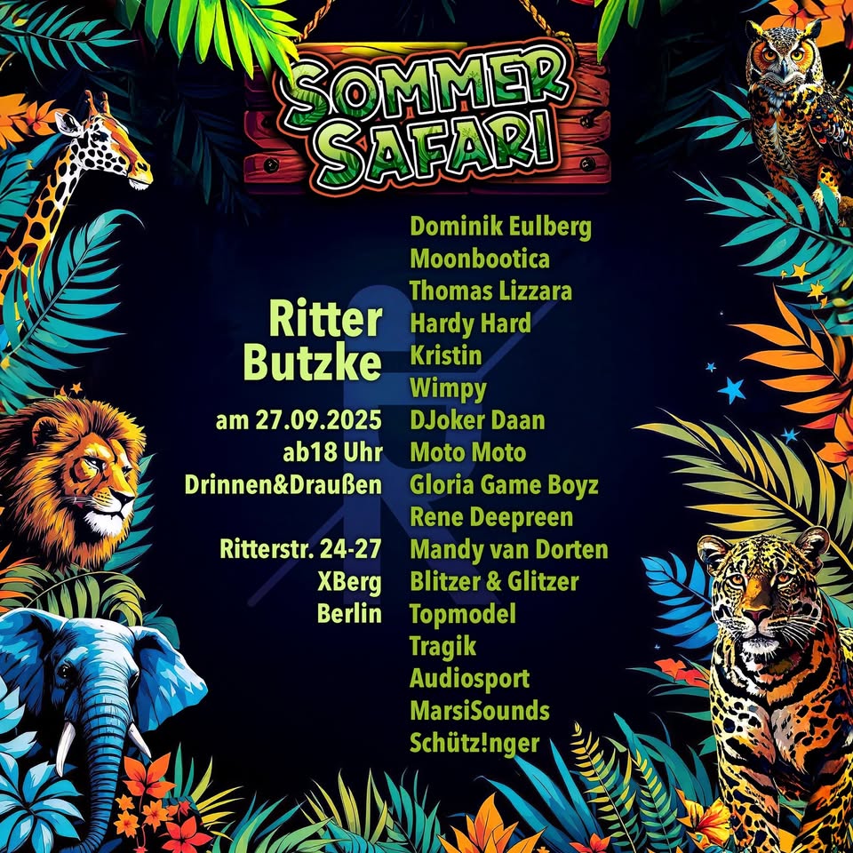 SommerSafari – Die Sommer-Abschluss-Safari @ Ritter Butzke