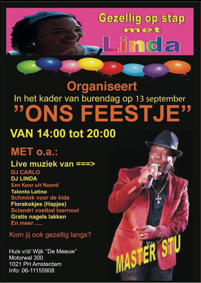 “ONS FEESTJE” in het kader van Burendag waar muziek 🎶 en saamhorigheid verbindt! 🎉