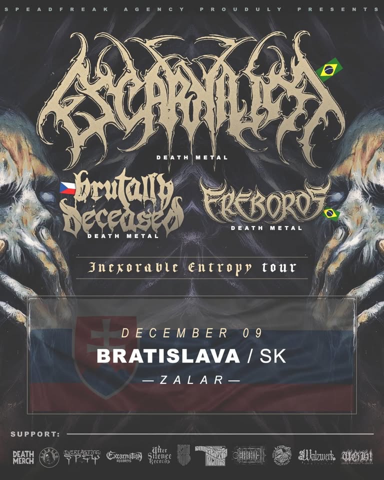 Escarnium (BR), Brutally Deceased (CZ), Ereboros (BR) v Žalári