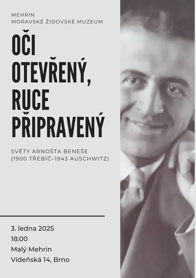 Oči otevřený, ruce připravený. Světy Arnošta Beneše (1900 Třebíč–1943 Auschwitz) - vernisáž