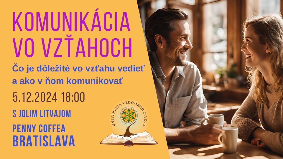 Komunikácia vo vzťahoch - beseda v Bratislave
