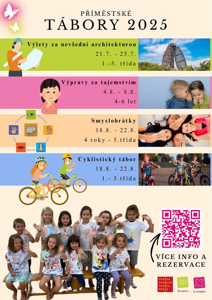 Volná místa - letní příměstské tábory RC U Motýlků