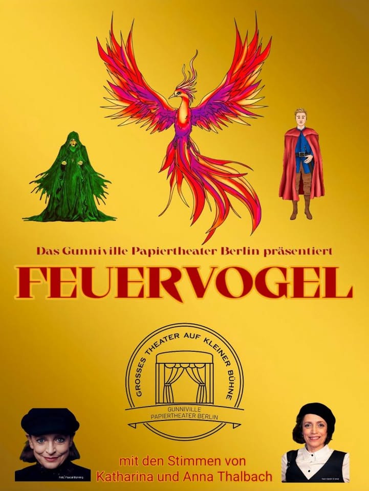 FEUERVOGEL - PREMIERE Gunniville Papiertheater Berlin