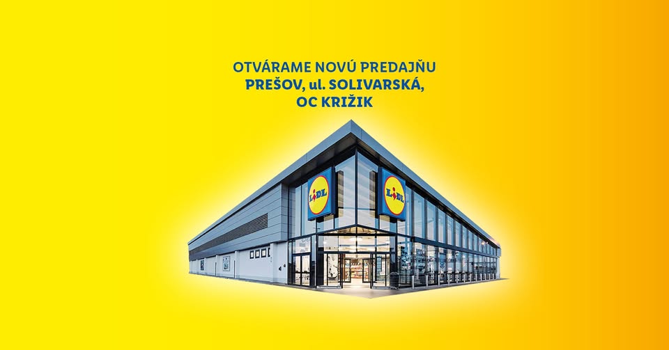 Otvárame novú predajňu v Prešove- OC Krížik