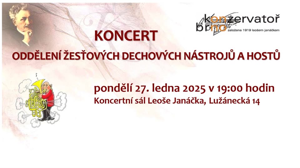Koncert  oddělení žesťových dechových nástrojů a hostů