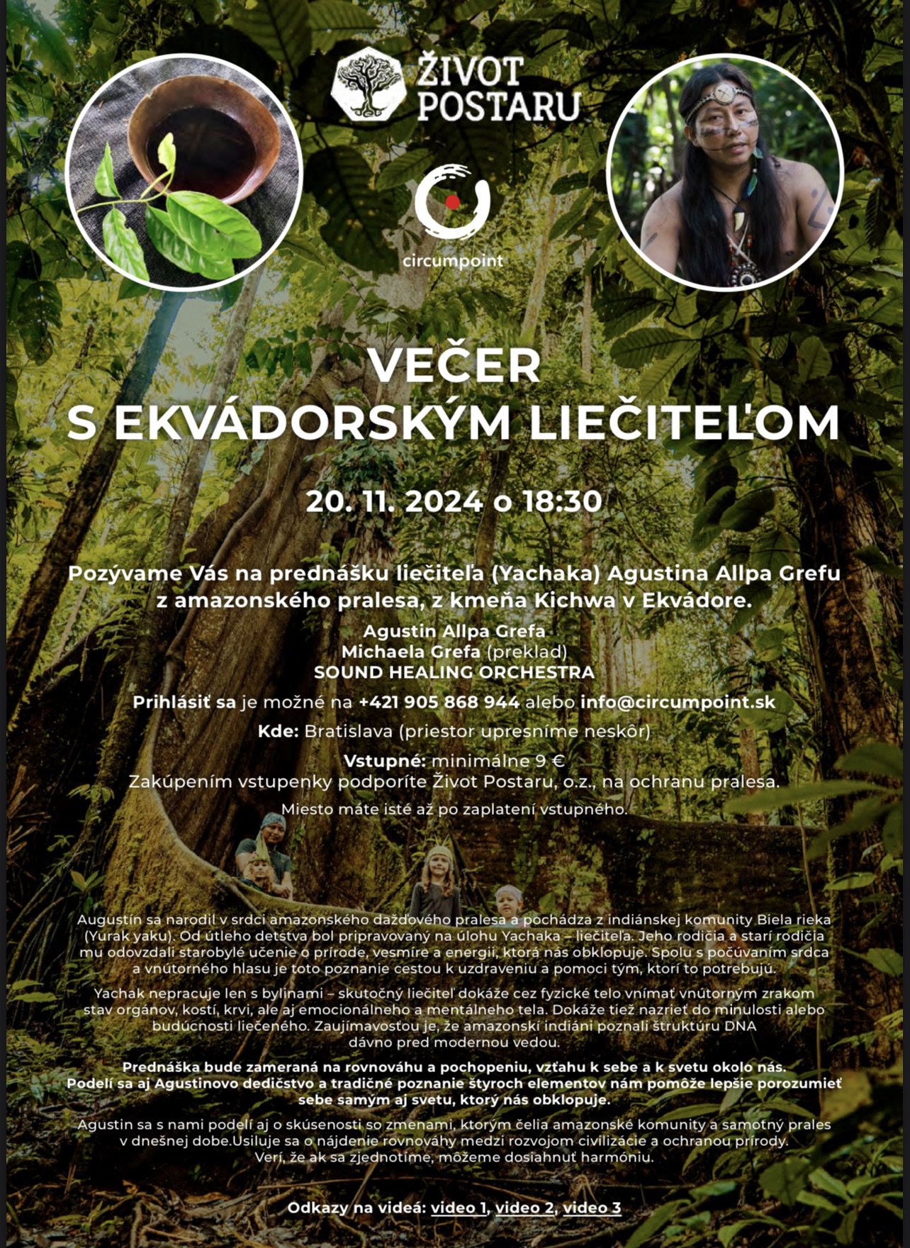 20.11.2024 PREDNÁŠKA s EKVÁDORSKYM LIEČITEĽOM
