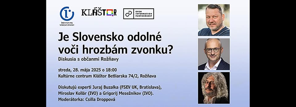 Je Slovensko odolné voči hrozbám zvonku?