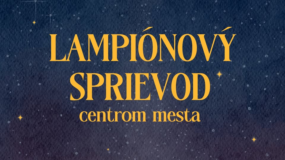 Lampiónový sprievod centrom mesta 2025
