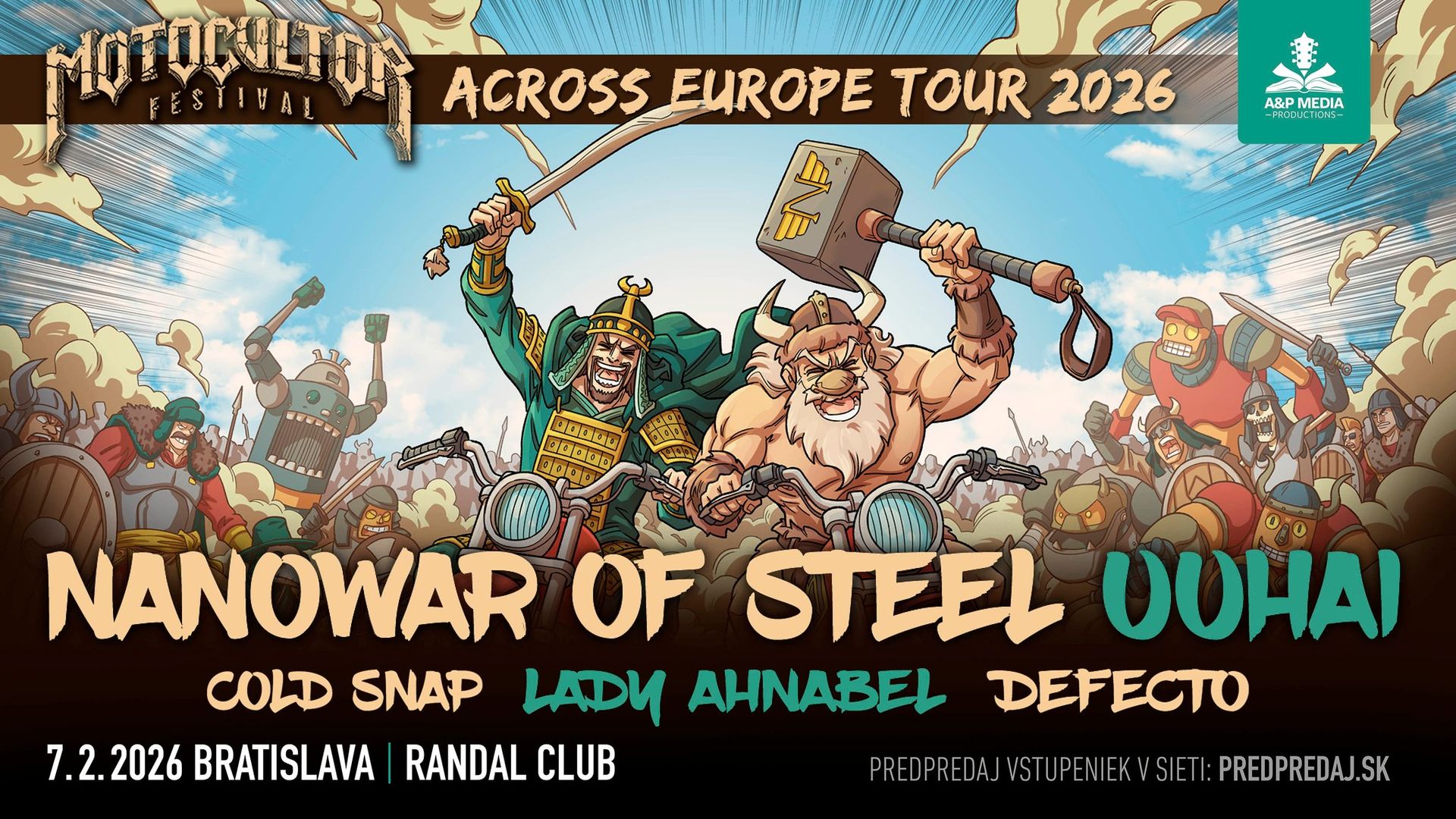 Nanowar of Steel + Uuhai • Motocultor Tour • Bratislava