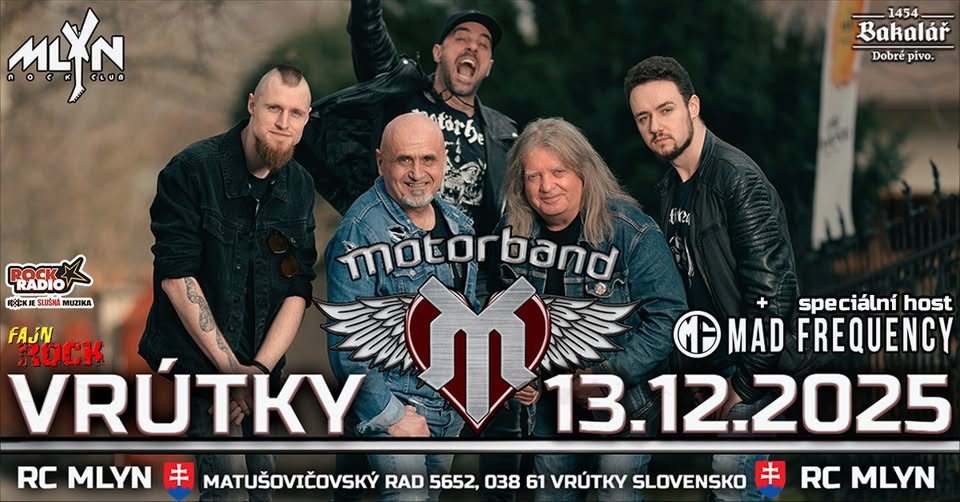MOTORBAND – DOUTNÍK, WHISKY, HÁRO LIVE 2025