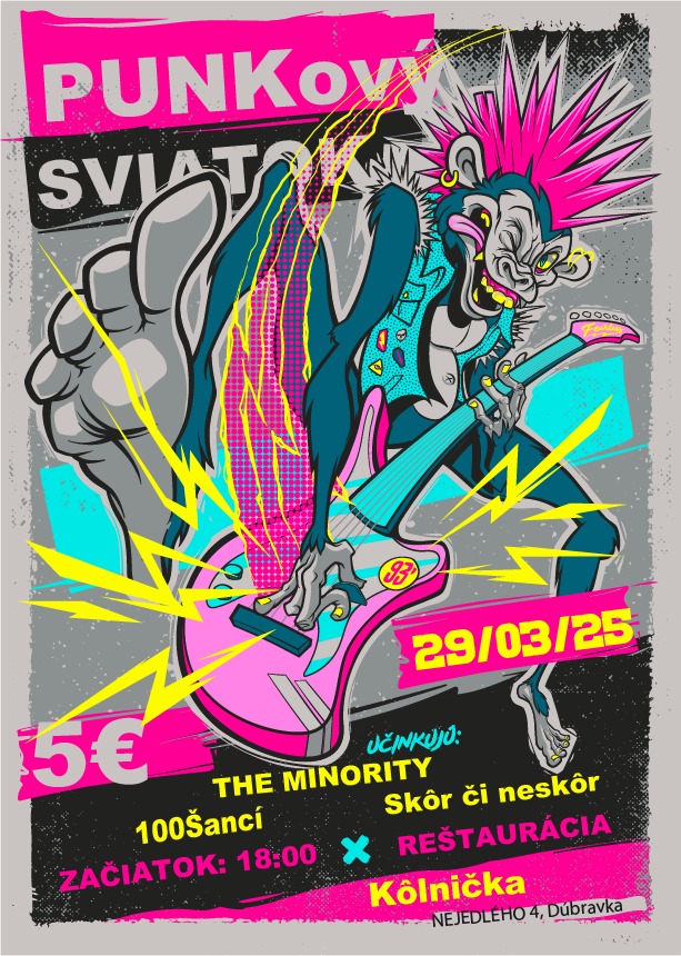 🔥Punkový sviatok🔥 - 100Šancí, The Minority, Skôr či neskôr