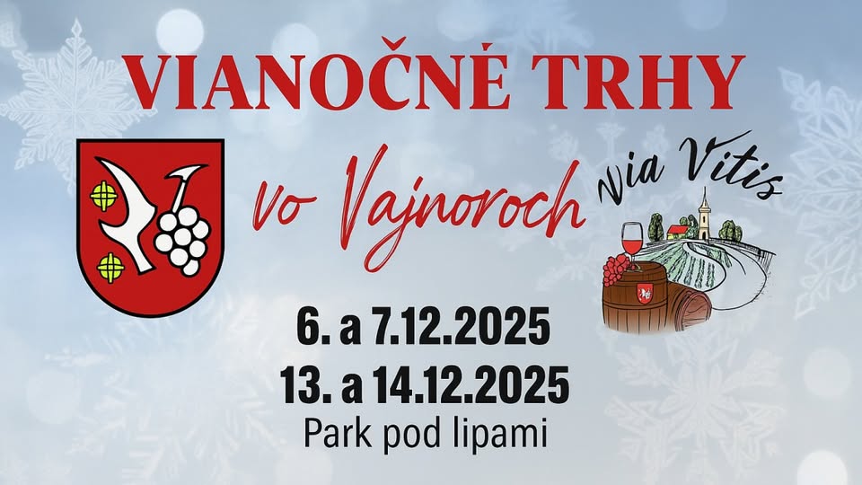 Vianočné trhy vo Vajnoroch 2025