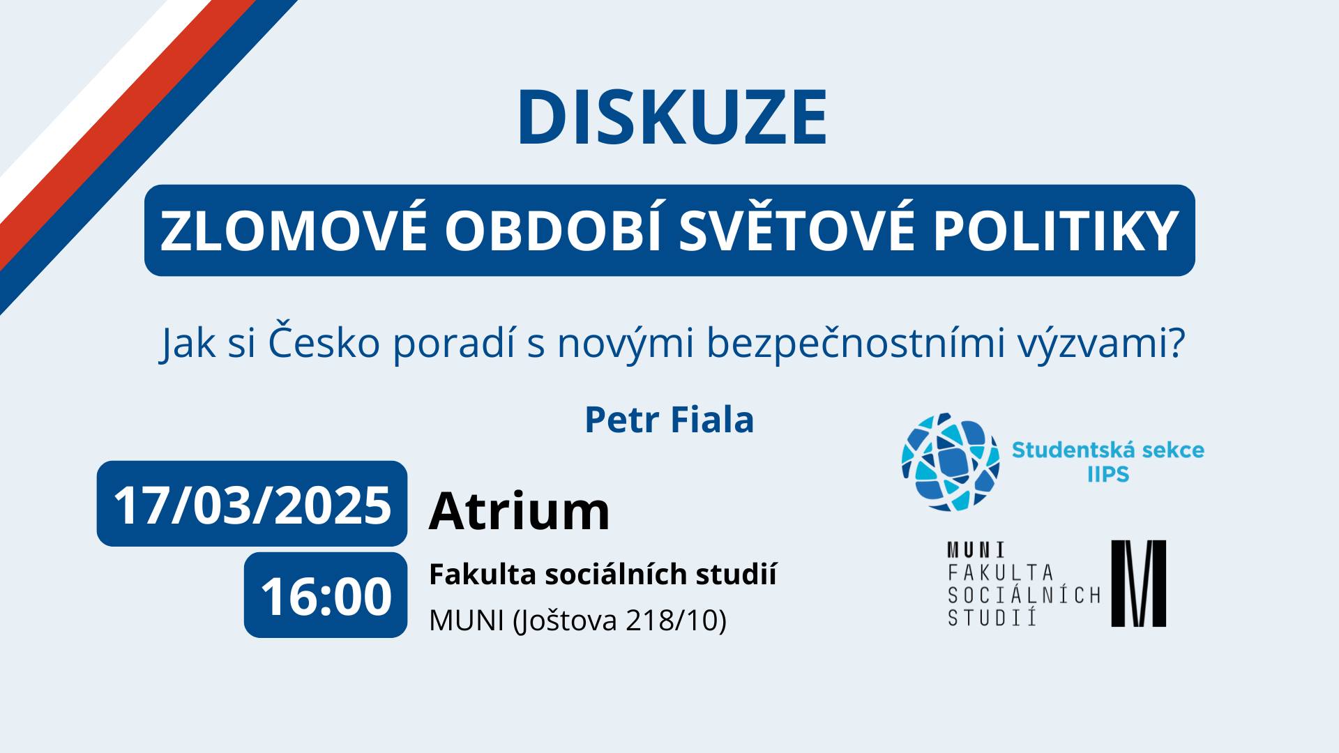 Diskuze - Zlomové období světové politiky