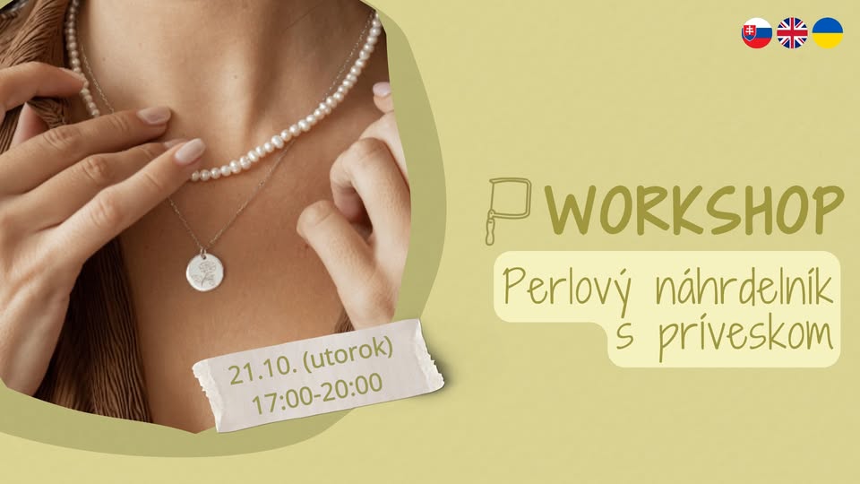 Perlový náhrdelník s príveskom