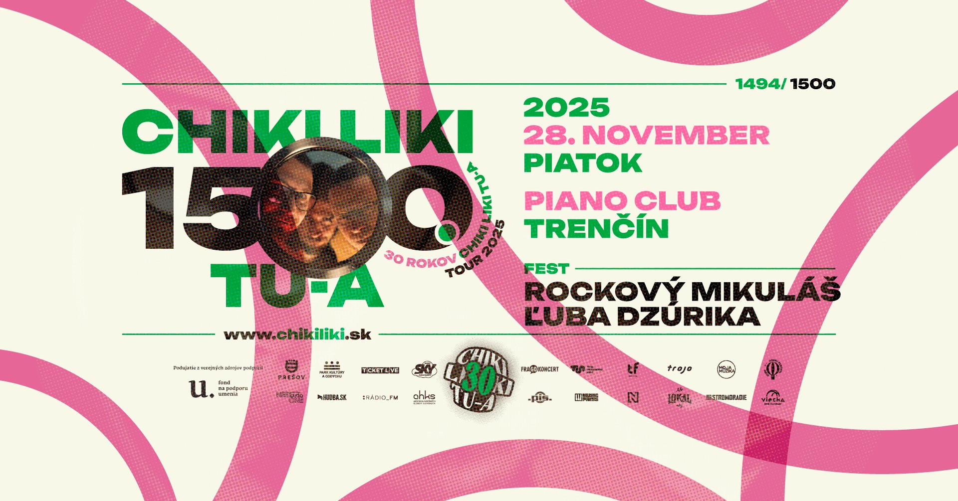 CHIKI LIKI TU-A koncert číslo 1494 / Rockový Mikuláš Ľuba Dzúrika