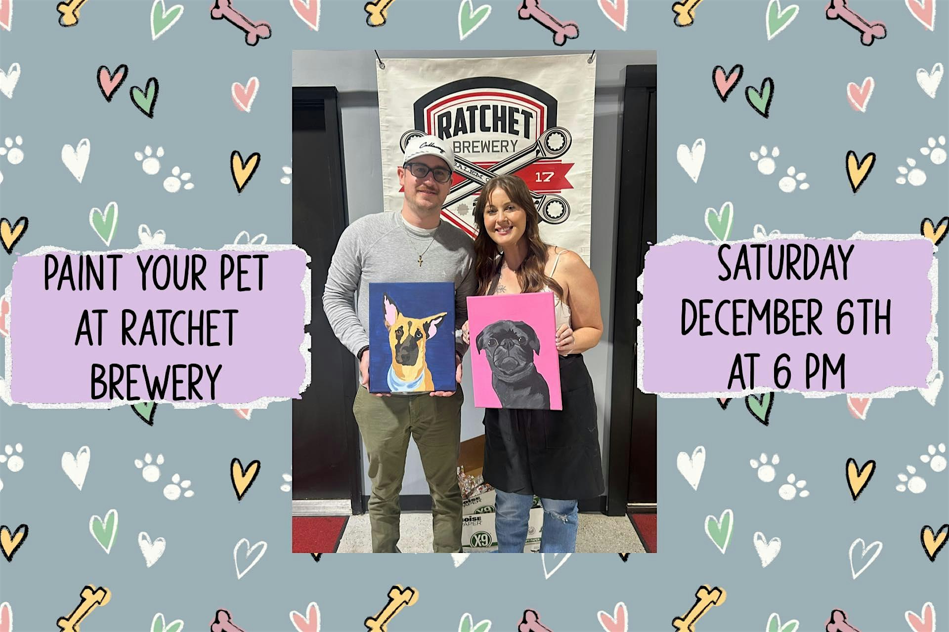 Paint Your Pet at Ratchet Brewing in Salem