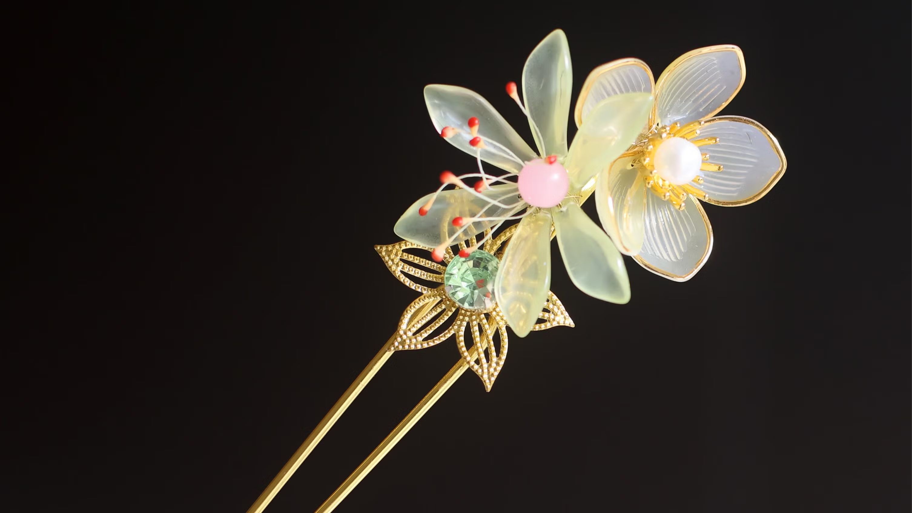 Chinese Hanfu Hairsticks making. Hair accessories Fashion Cosplay Asian craft