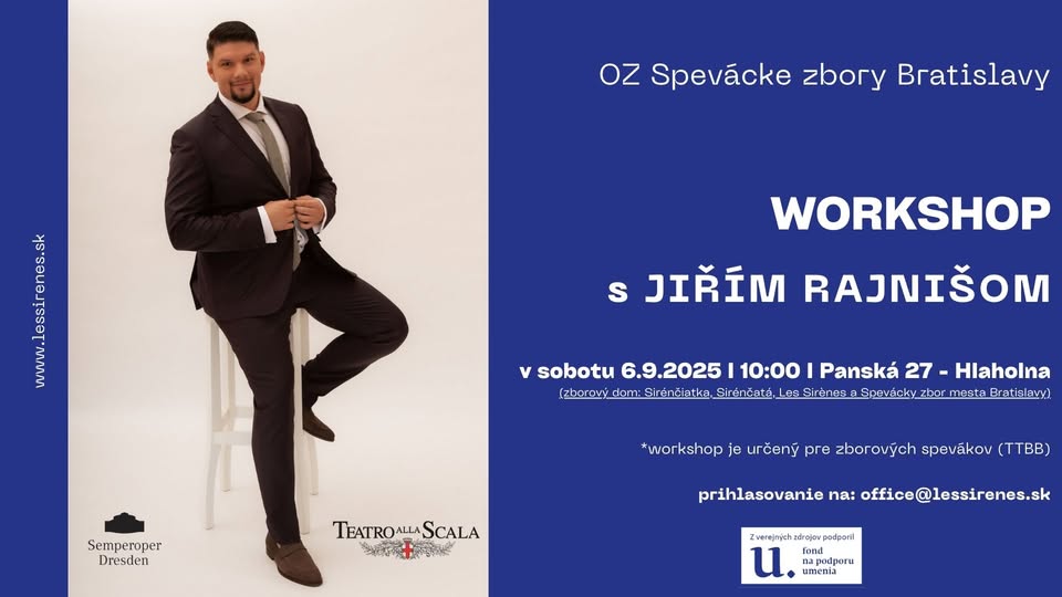 WORKSHOP pre zborových spevákov s Jiřím Rajnišom