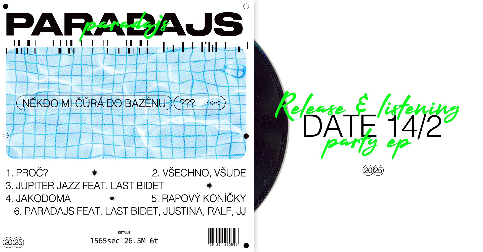 paradajs - release & listening party
