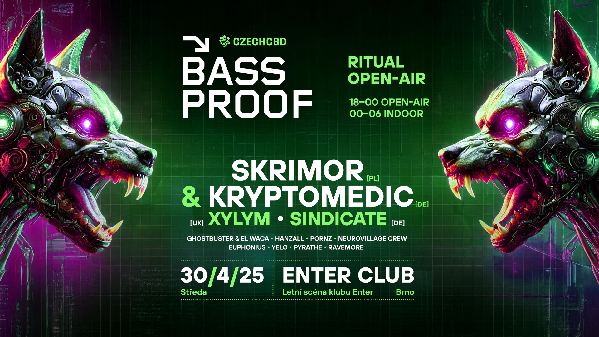 Bassproof Ritual w/ Skrimor & Kryptomedic, Xylym, Sindicate