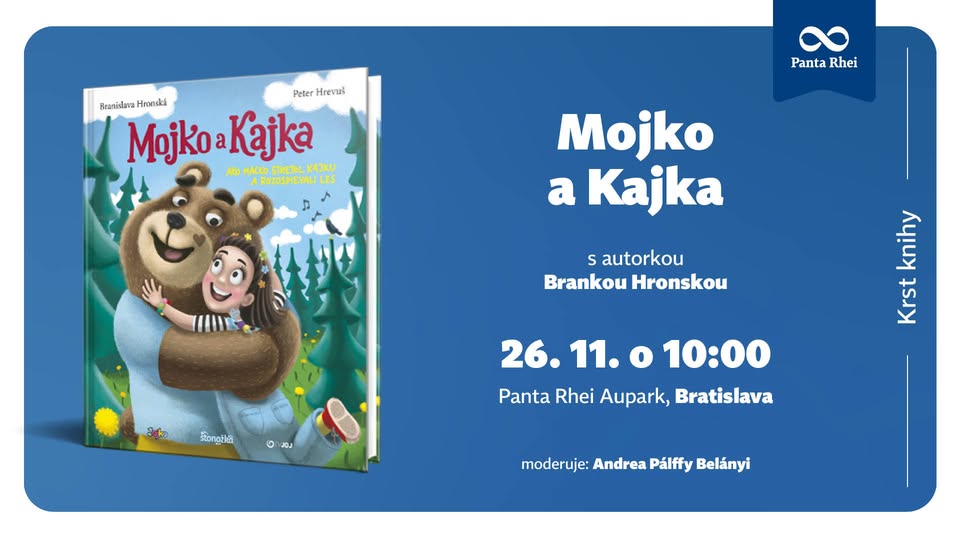 Krst knihy Mojko a Kajka s autorkou Brankou Hronskou 🐻