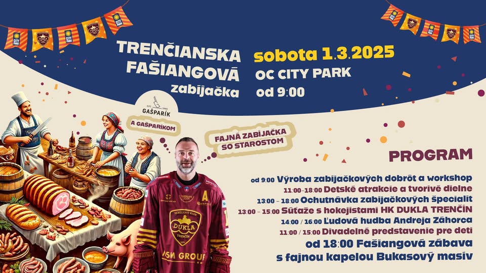 📢 Trenčianska Fašiangová Zabíjačka v City Parku! 🐷🎉